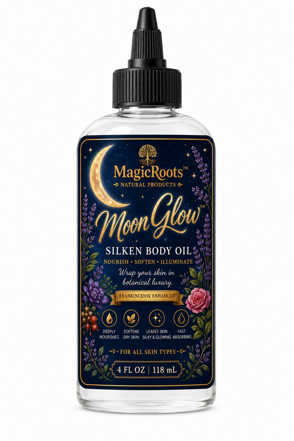 MagicRoots™ Moon Glow™ Silken Body Oil